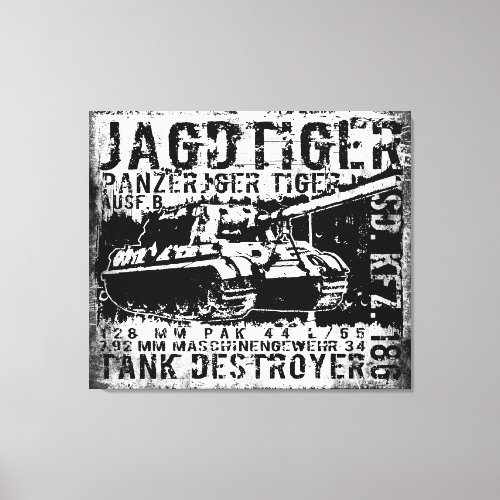 JAGDTIGER Stretched Canvas Print