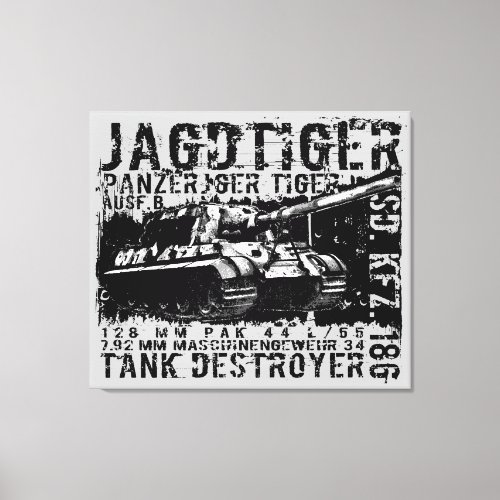 JAGDTIGER Stretched Canvas Print