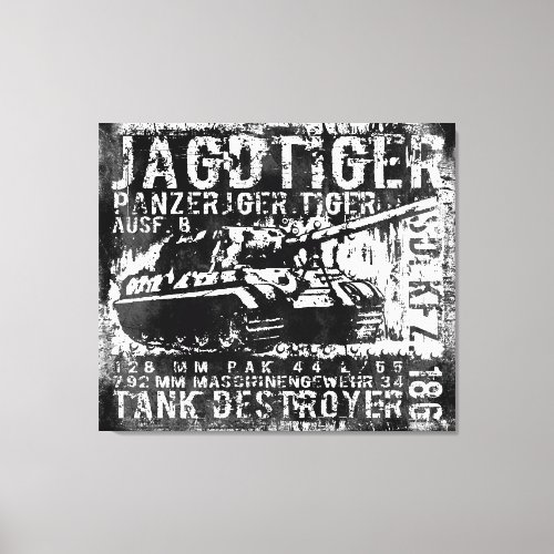 JAGDTIGER Stretched Canvas Print