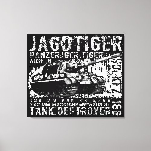 JAGDTIGER Stretched Canvas Print