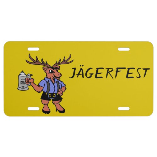 Jgerfest Vanity License Plate