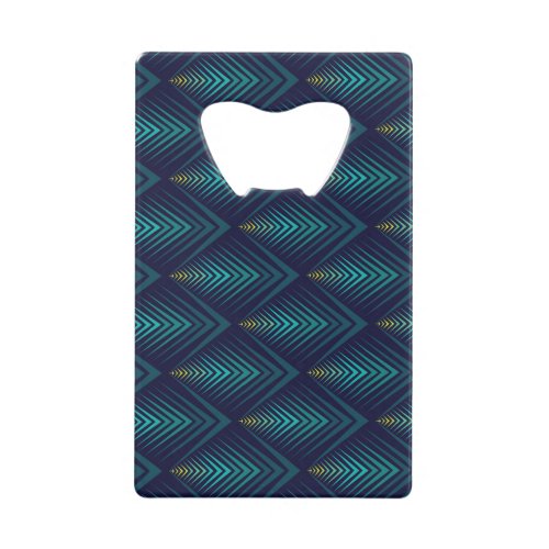 Jagged Edge Dynamic Pattern Play Credit Card Bottle Opener