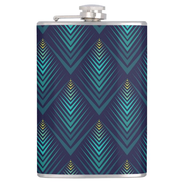 Jagged Edge: Dynamic Pattern Play Flask (Front)