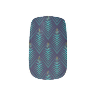 Jagged Edge: Dynamic Pattern Play Minx Nail Art