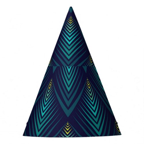 Jagged Edge Dynamic Pattern Play Party Hat