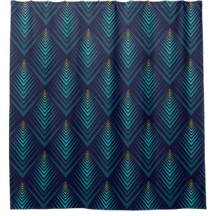 Jagged Edge: Dynamic Pattern Play Shower Curtain