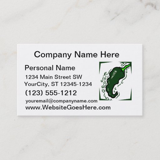 Customizable Jagged green pepper green frame.png business card