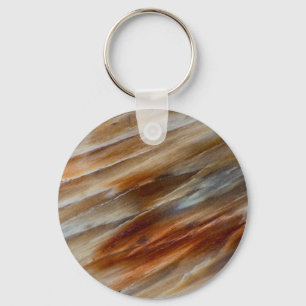 Jagged Petrified Wood Keychain