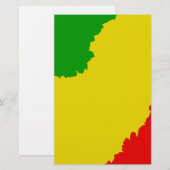 Jagged Rasta Stripes (Front/Back)