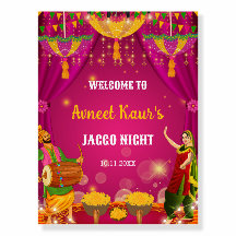 Jaggo Night Welcome Sign, Jaggo Welcome Board