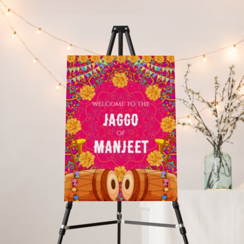 Jaggo Welcome sign as Punjabi Jago welcome sign