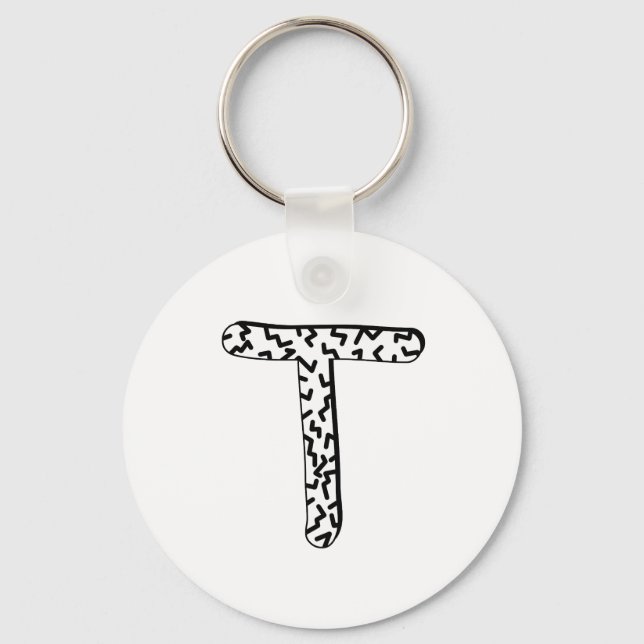 Jaggy T Keychain (Front)