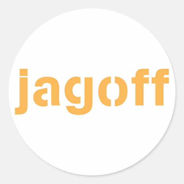 jagoff classic round sticker (Front)