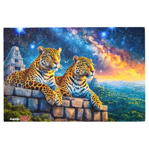 Jags and Stars Design By Rich AMeN Gill Metal Print