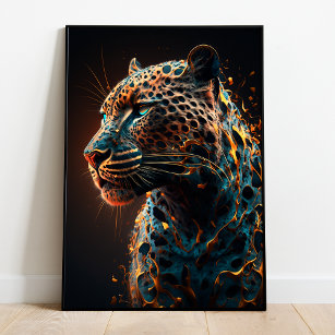 Jaguar Abstract Wall Art Poster