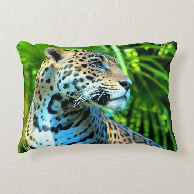 Jaguar Accent Pillow - Wildlife Series (Front)