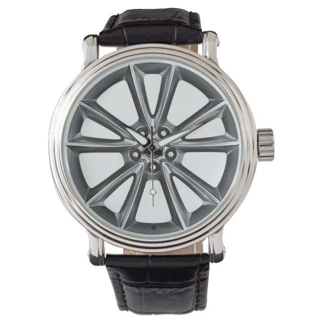 Jaguar Alloy Wheel Watch Inspired Design  (Front)