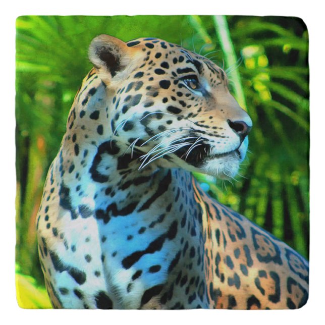 Jaguar Among the Trees Trivet (Front)