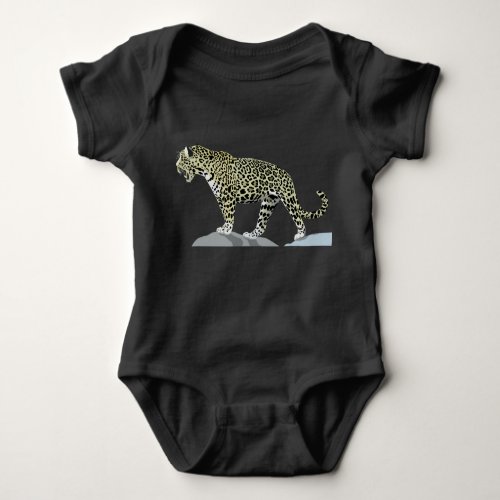 jaguar animal cat wild jungle baby bodysuit