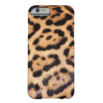 Jaguar Animal Pattern Faux Fur Barely There Iphone 6 Case by elizme1 at Zazzle