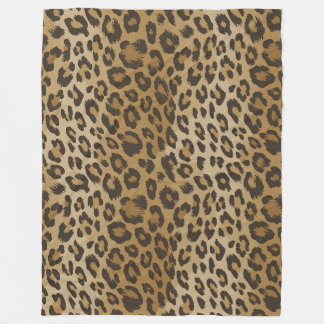 Jaguar animal pattern fleece blanket