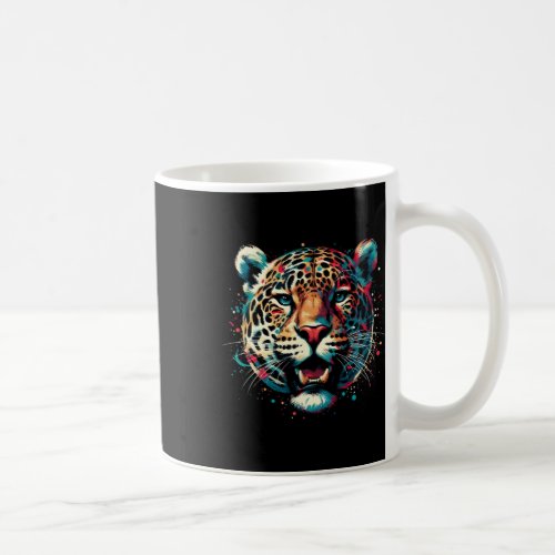Jaguar Big Cat Splash Art Graphic Design Men Women Coffee Mug