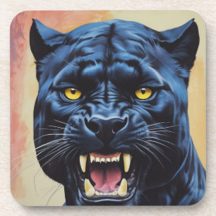 Jaguar - Black Panther Beverage Coaster