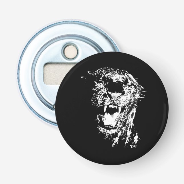 Jaguar - Black Panther Bottle Opener (Front)