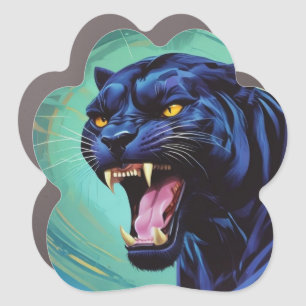 Jaguar - Black Panther  Car Magnet