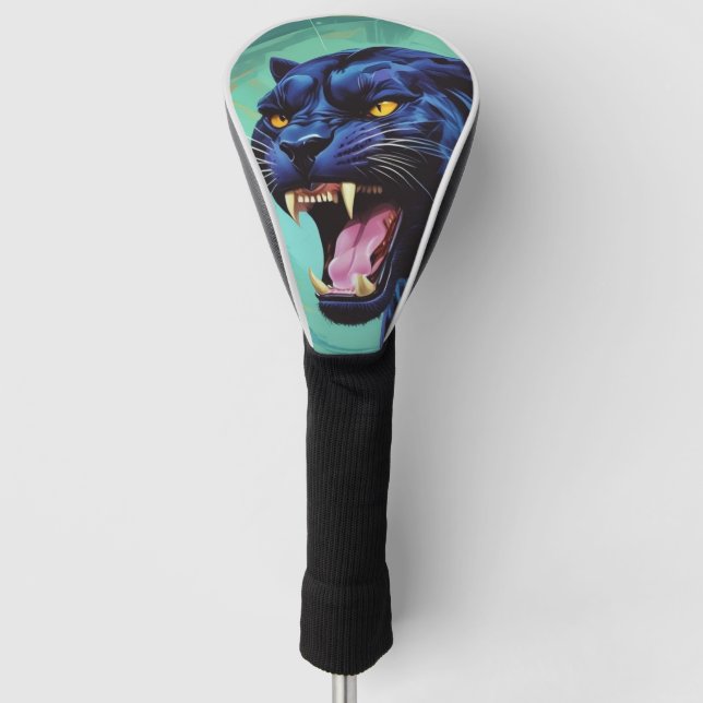 Jaguar - Black Panther  Golf Head Cover (Front)