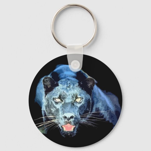 Jaguar - Black Panther Keychain (Front)