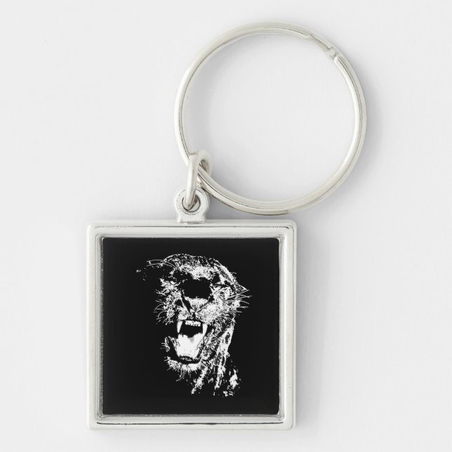 Jaguar - Black Panther Keychain (Front)