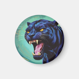 Jaguar - Black Panther  Magnet