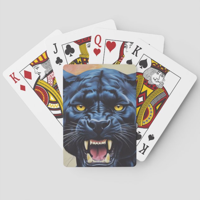 Jaguar - Black Panther  Poker Cards (Back)