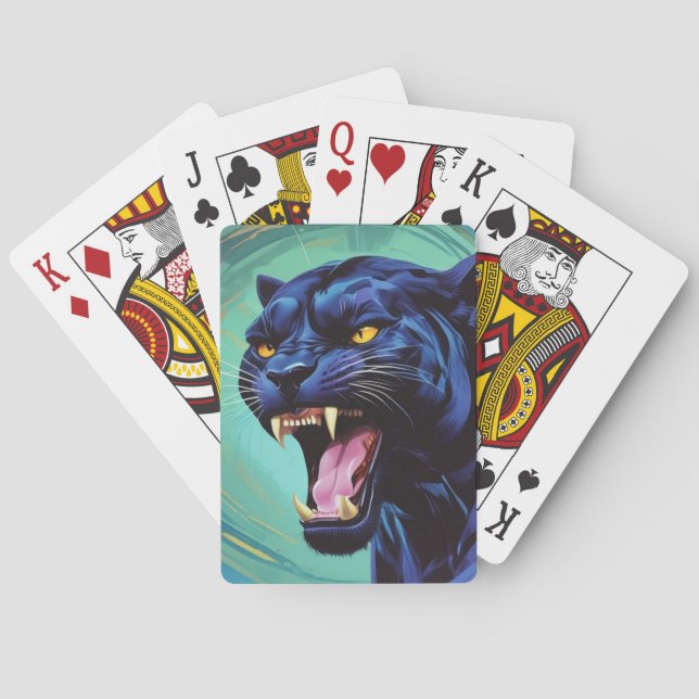 Jaguar - Black Panther  Poker Cards (Back)