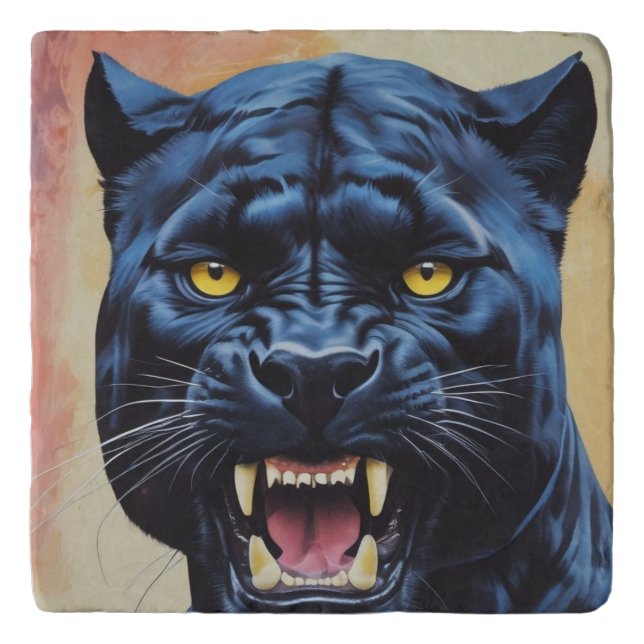 Jaguar - Black Panther  Trivet (Front)