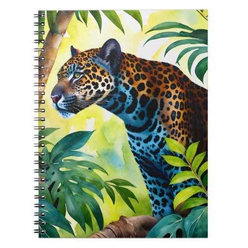 Jaguar Botanical Forest Jungle Notebook