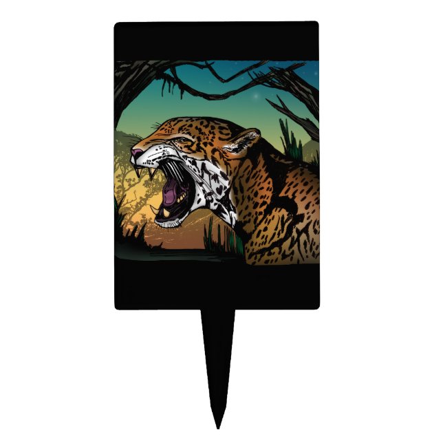 Jaguar Cake Topper (Front)