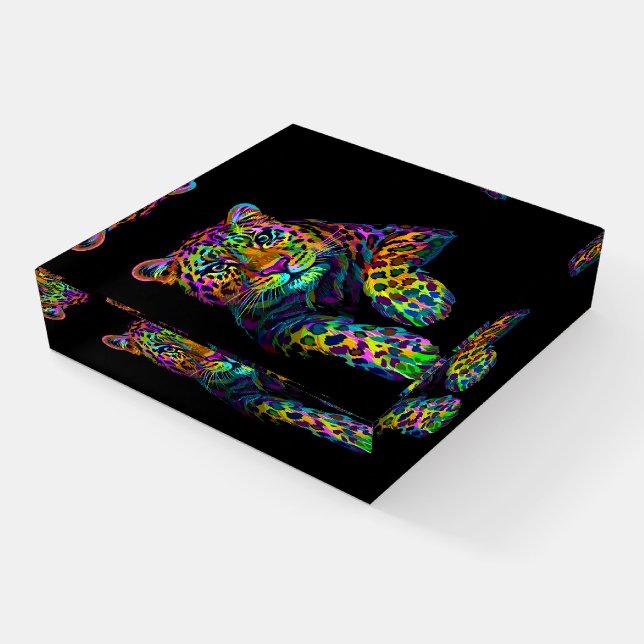 Jaguar Cat Paperweight (Angled)