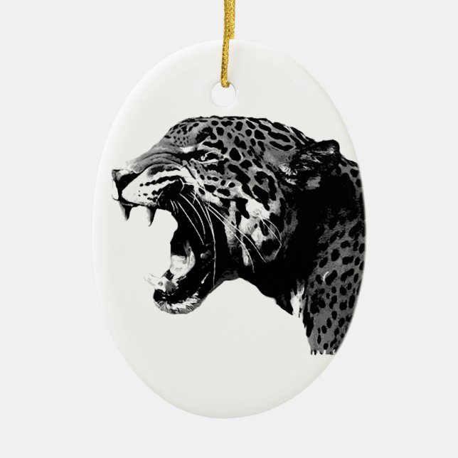 Jaguar Ceramic Ornament (Front)