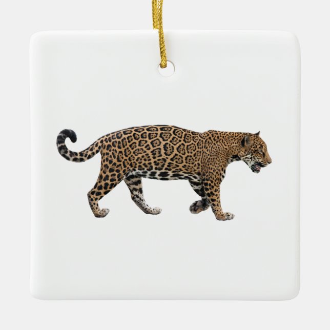 Jaguar Ceramic Ornament (Front)