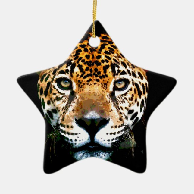 Jaguar Ceramic Ornament (Front)