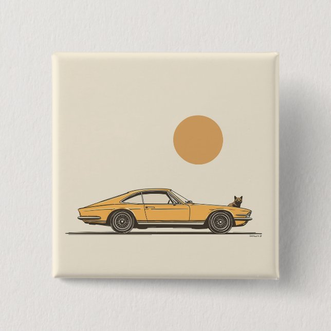 Jaguar classic car button (Front)
