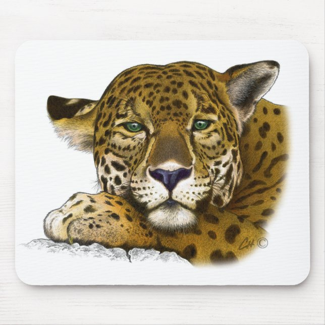Jaguar colored mouse pad (Front)