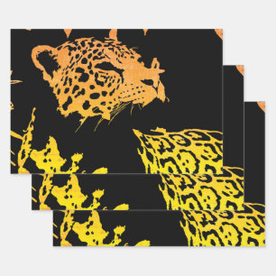 Jaguar Contemporary Wrapping Paper Sheets