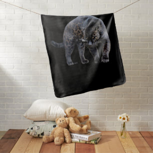 Jaguar Diablo baby black blanket