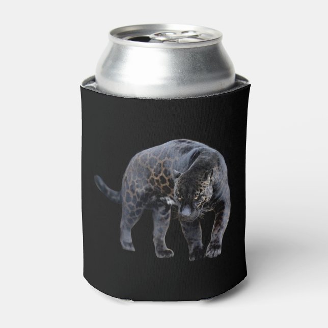 Jaguar Diablo black can cooler (Can Front)