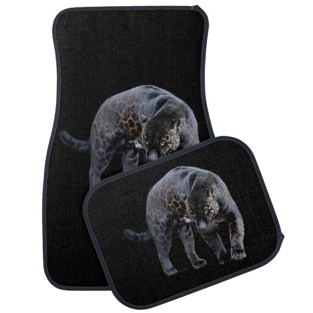 Jaguar Diablo black car mats front and rear (Set)