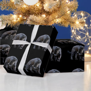 Jaguar Diablo black glossy wrapping paper