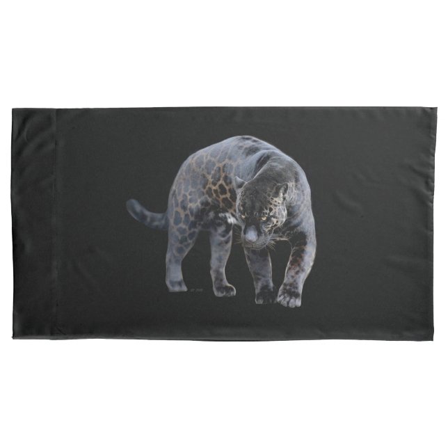 Jaguar Diablo black king pillowcase (Front)